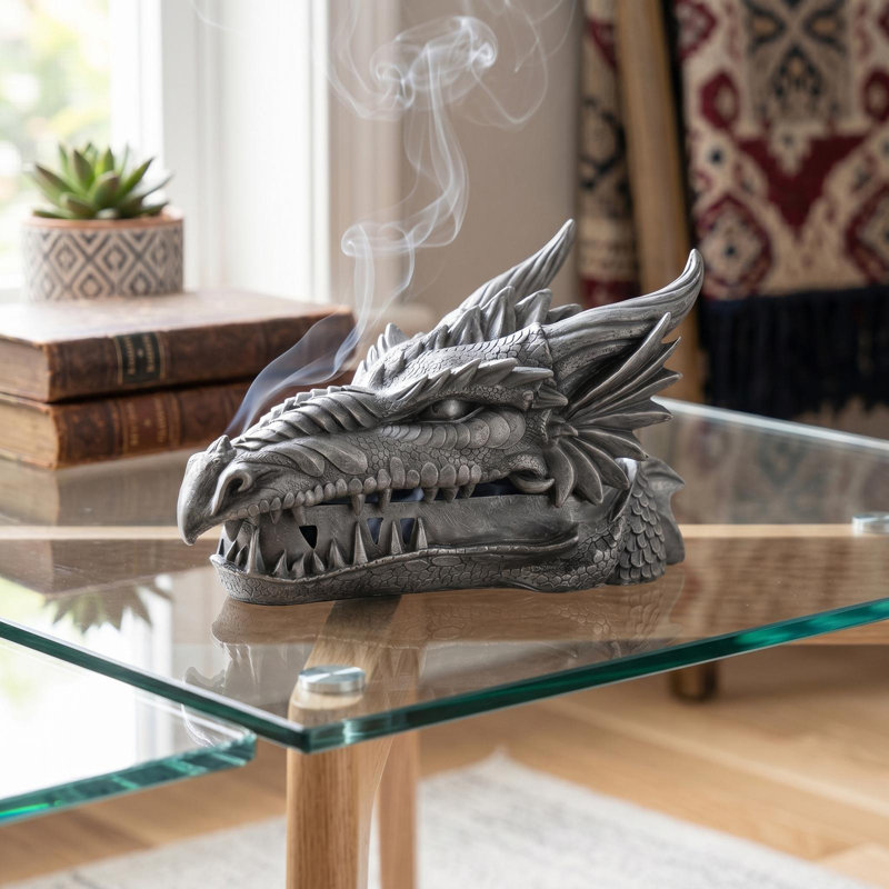 Trinx Shapiro Stryker the Smoking Dragon Incense Burner Box